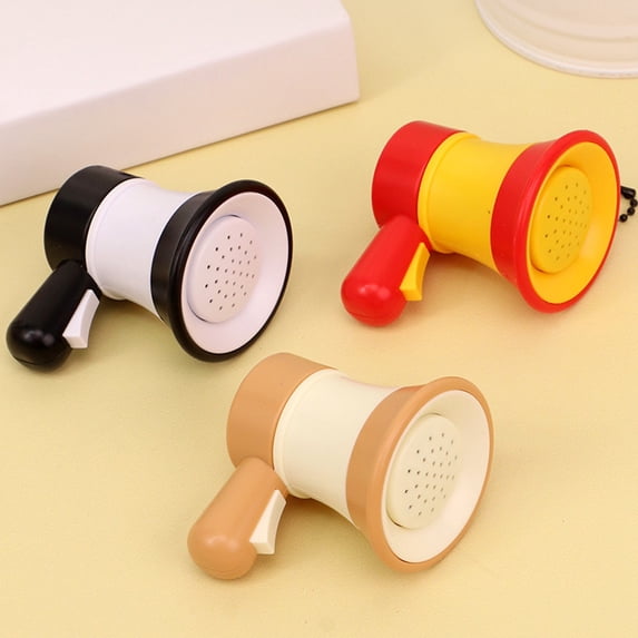 TTJ Bag Charm Plush Keychain Women Birthday Gift Ideas Mini Recording Speaker Keychain Handheld Loudspeaker Public Speaker Backpack Pendant Children's Toy Accessories