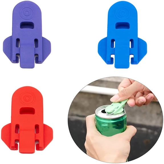 TTJ Barware Kitchen Tools Handheld Multi Function Drink Bottle Opener Ergonomic Cap Remover Can Tab Jar Lid Opener Portable Bar Tool for Beer Wine Soda Party Bar Accessories