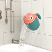 TTJ Bath Water Rinse Cup Cute Fish Shape Hair Washing Cup with Handle Shower Rinser for Shampoo Bathing Bath Accessory Soft Durable Plastic Scoop