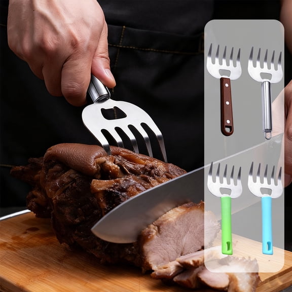 TTJ Bear Claw Meat Shredder Multi Function Meat Tenderizer fork BBQ Separator Tool Meat Cutter for Chicken Beef Pulled Pork Easy Shredding Kitchen Accessory