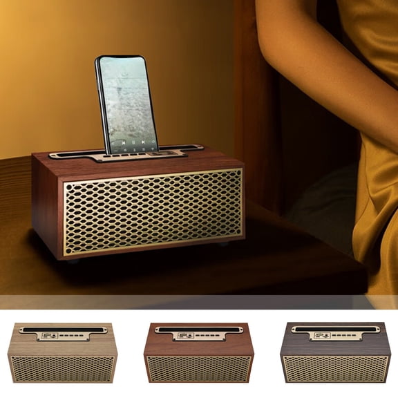 TTJ Bluetooth Speaker Bluetooth Speakers Bluetooth Stereo HIFI Sounds Quality Lasting 66mm Full Frequency Voice Coil Large Speaker HD Talk FM Radio Automatic Search Station