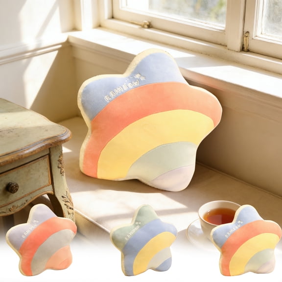 TTJ Couch Pillow Pillow Insert Cute Star Shaped Pillow for Home Office Car Soft Cuddle Cushion for Back Support Nap Time Ideal Gift for Festival Birthday