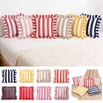 thumbnail image 1 of TTJ Decorative Pillows Bed Throw Pillows Striped Velvet Ruffled Throw Pillow Home Textile Style Sofa Decorative Pillow, 1 of 8