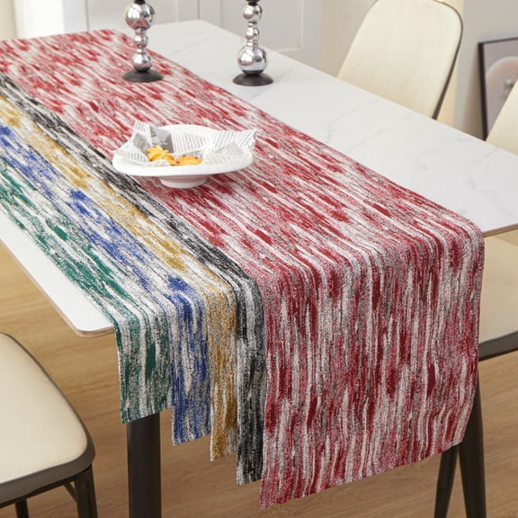 TTJ Dining Table Runner Small Table Runner Table Runner Sheer Long Gauze Fabric Wedding Baby Shower Birthday Party Banquet Dining Table Decoration Centerpiece Use