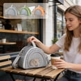 thumbnail image 1 of TTJ Dog Carriers for Small Dogs Cats Travel Carrier Small Pet Carrier Bag for Hamster Squirrels Hedgehog Glider Adjustable Crossbody Sling for Small Animals Breathable Mesh Travel Carrier, 1 of 7