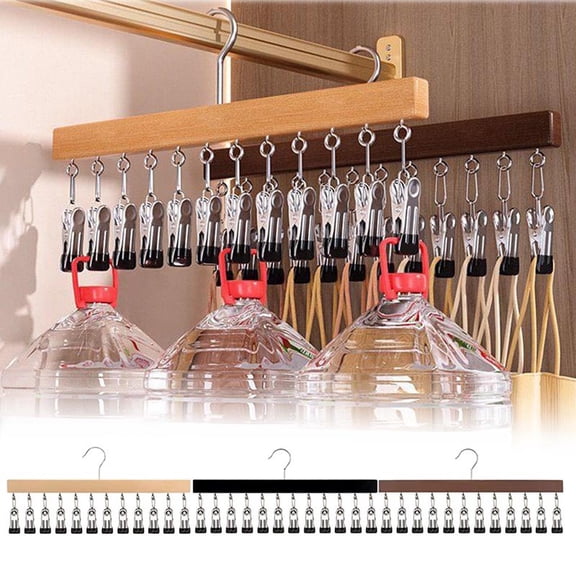TTJ Over Door Hook Over Door Towel Rack Sock and Underwear Storage Hat Storage Wonder Baseball Cap Hanging Home with Hooks Multiple Clips Baseball Cap Organizing Rack