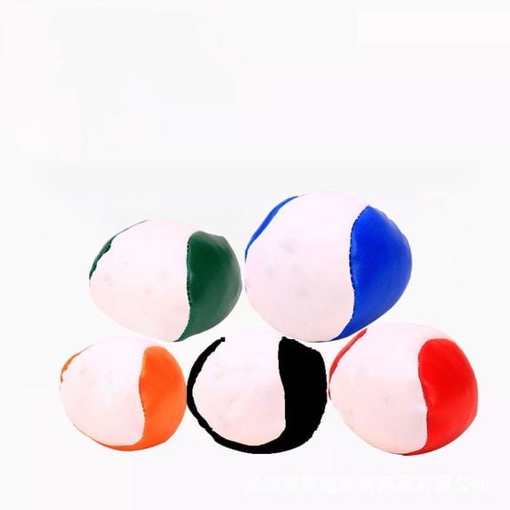 TTJ Faux Leather Toss Bags Funny Expression Sandbag Set Soft Beanbags Assorted Colors 5 Pack for Indoor Outdoor Throwing Games and Group Recreation