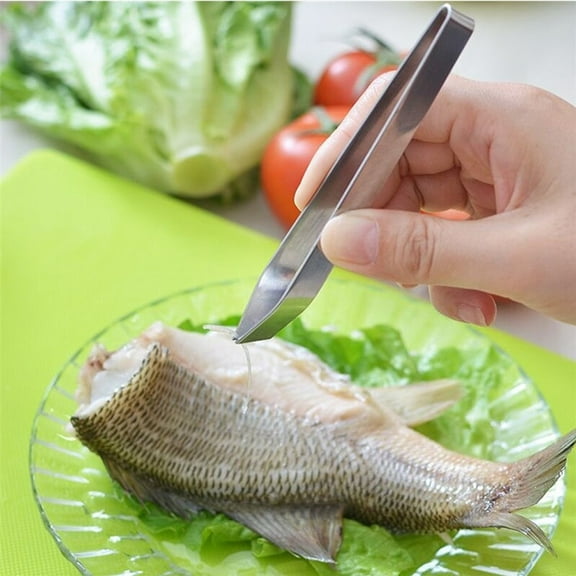 TTJ Fish Bone Remover Tweezers Home Kitchen Tool Fish Tweezers Stainless Steel Bone Remover Precision Grip for Fish Fillet Deboning and Food Prep Professional Kitchen Tool Fish Bone Remover Tweezers