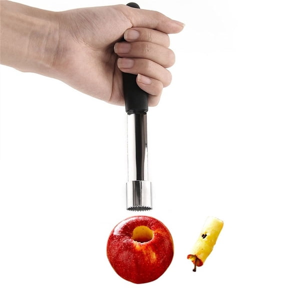 TTJ Fruit Corer Stainless Steel Seed Remover 2 Pack Easy Pear Corer Kitchen Tool Quick Core Removal Durable Fruit Corer for Baking Cooking Fruit Prep