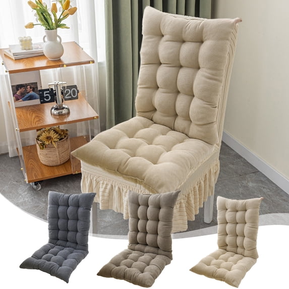 TTJ Gifts All-Weather High Back Rocking Chair Cushion Integrated Thick Seat And Back Pad Waterproof Breathable Washable Porch Rocker Replacement Cushion Cozy Support