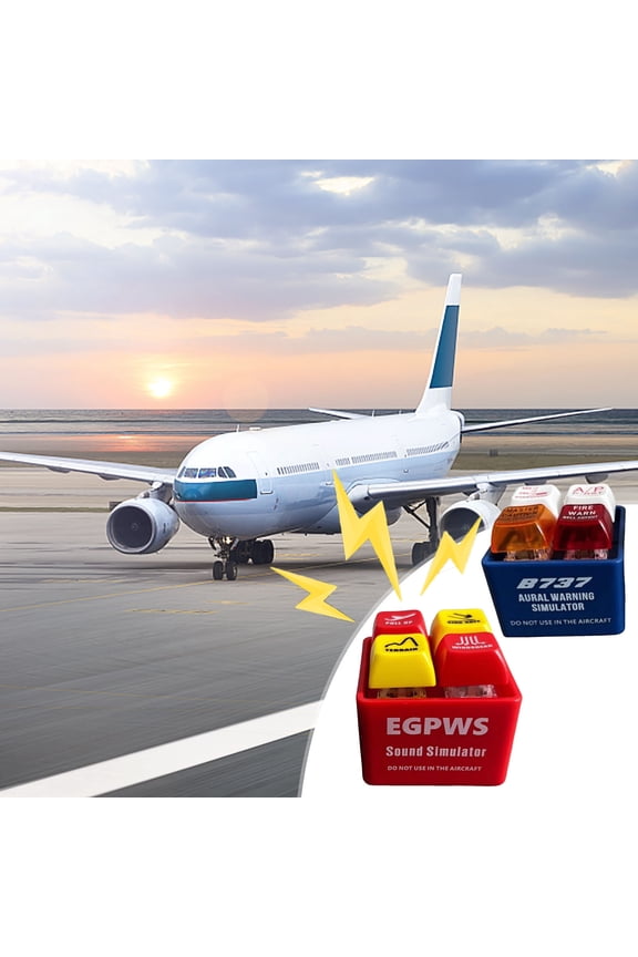 Gifts Aviation Sound Keychain B737 EGPWS Simulator Button Collectible Flight Deck Style Keycap Gift Novelty Sounding Keyring for Flight Sim Enthusiasts Pilots Students
