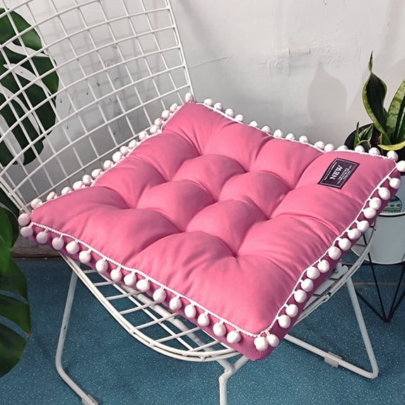 TTJ Gifts Floral Non Slip Chair Mat Thickened Upholstered Floor Cushion Durable Dining Kitchen Seat Pad Comfortable Washable Patio Chair Mat Home Décor