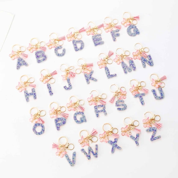TTJ Gifts for Women Birthday Unique Purse Charm Purse Charms English Letter Keychain Hanger Car Keychain Bag Accessories for Birthdays, Holidays and Special Occasions