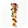 thumbnail image 1 of TTJ Glowing Christmas Door Hanger, Lighted Reindeer Christmas Door Hanging with Warm LED Lights, 3D Holiday Decoration for Front Door Wall Porch Entryway Fireplace, 1 of 6