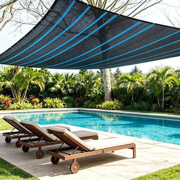TTJ Heavy-Duty Reinforced Sun Shade Cloth UV-Resistant Breathable Mesh With Grommets Garden Patio Pergola Deck Pool Canopy Heat Block Protective Netting For Outdoor Landscaping