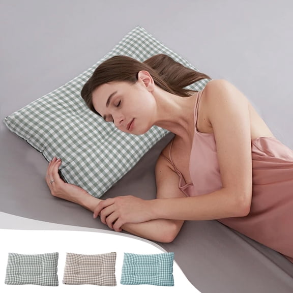 TTJ High Elasticity Support Pillow For Neck Protection Soft Breathable Cotton Pillow Core Medium Support Hypoallergenic Washable Comfort Sleep Pillow For Home Side Back And Stomach Sleepers Pillow