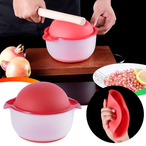 TTJ Kitchen Gadget Pomegranate Peeler Pulp Separator Fresh Pomegranate Seed Extractor Drum Style Fruit Deseeder Easy Clean Pomegranate Peeler Kitchen Tool