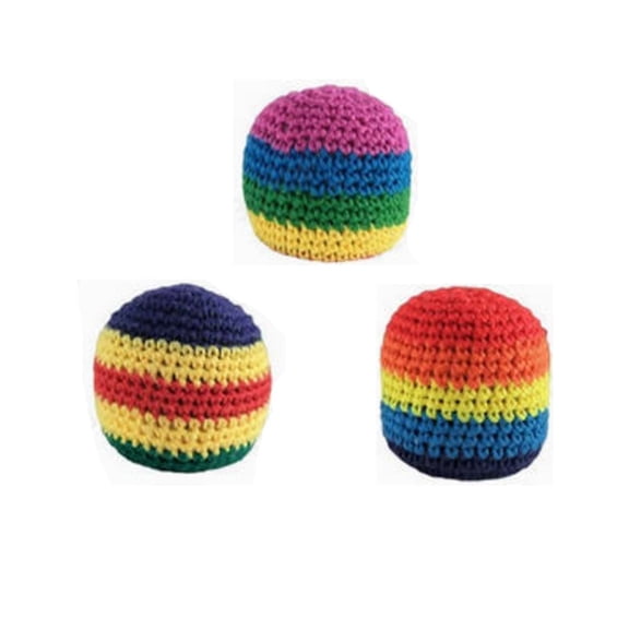 TTJ Knitted Beanbag Colorful Soft Toss Bag Handwoven Fabric Beanbag for Juggling Practice Target Toss Coordination Training Indoor Games and Recreation