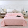 thumbnail image 1 of TTJ Lightweight Washed Cotton Summer Quilt 59.1x78.7 in Breathable Soft Ventilated Air Conditioning Blanket Machine Washable Dorm Bed Comfort For Warm Sleepers, 1 of 8