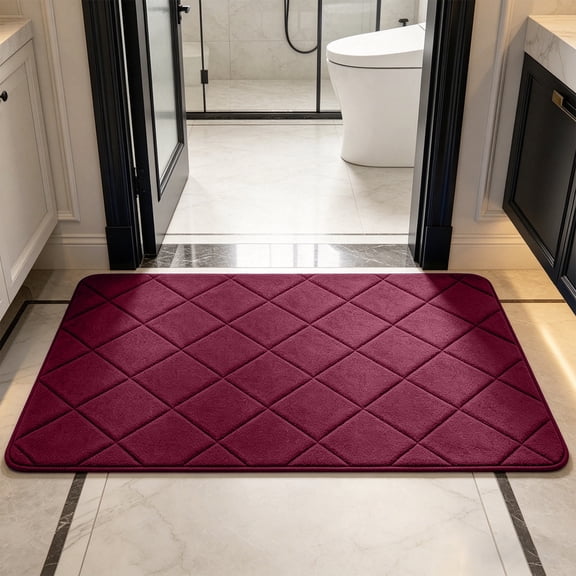TTJ Luxury Home Decorative Floor Mat Non-Slip Absorbent Minimalist Doormat Soft Durable Entryway Rug Stylish Living Room Bedroom Hallway Accent