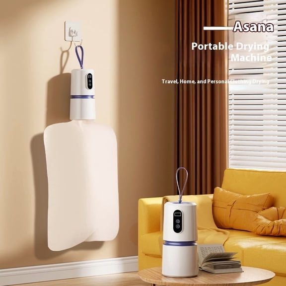 TTJ Mini Clothes Dryer Core Portable Home Air Dryer Compact Travel Drying Machine for Dorm Apartment Quick Dry Socks Underwear Towels Space Saving