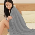 thumbnail image 1 of TTJ Mini Solid Color Flannel Throw Blanket 39.4x27.6 in Velvet Conditioning Cozy Lightweight Throw Blanket For Travel Nap Child Use, 1 of 6