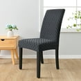 thumbnail image 1 of TTJ Plush Jacquard High Back Chair Cover Elastic All-In-One Dining Chair Slipcover Dirt Proof Stretch Fit Washable Stretch Protector Elegant Home Dining Decor, 1 of 6