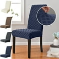 thumbnail image 1 of TTJ Plush Jacquard High Back Chair Cover Elastic All-In-One Dining Chair Slipcover Dirt Proof Stretch Fit Washable Stretch Protector Elegant Home Dining Decor, 1 of 7