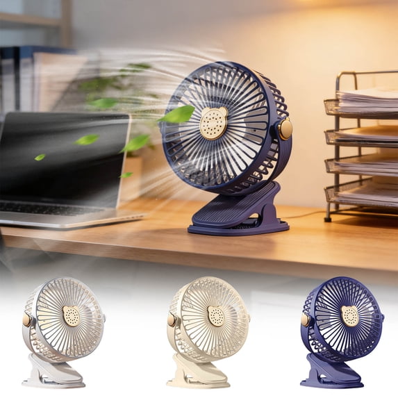 TTJ Portable Fan for Travel Travel Fan Mini Charging Small Dormitory Home Wall Mounted Desktop Silent USB Fan