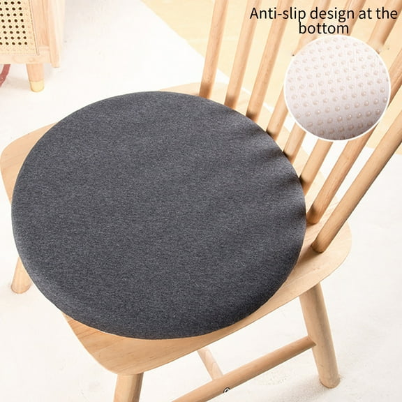 TTJ Round Knitted Memory Foam Seat Cushion 13.8x13.8x1.4 in Vintage Pattern Breathable Floor Pouf Cushion Ergonomic Anti Slip Pad For Home Office Meditation Seating