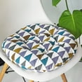 thumbnail image 1 of TTJ Round Linen Blend Plush Seat Cushion 16 in Non Slip Tatami Floor Pad Soft Breathable Chair Cushion For Dining Living Room Dormitory Home Seating Comfort, 1 of 6