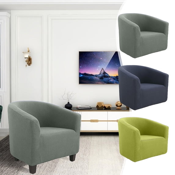 TTJ Sofa Cover Sofa Covers Washable Chair Slipcover Stretch Barrel Chair Covers Printed Tub Chair Slipcovers Soft Spandex Armchair Cover Removable Couch Furniture Protector Arm Chair Cover for Li