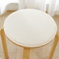 thumbnail image 1 of TTJ Solid Wood Round Stool Cushion 15.7 in Thick Sponge Seat Pad Four-Season Non Slip Removable Washable Cover Comfortable Durable Chair Cushion, 1 of 6