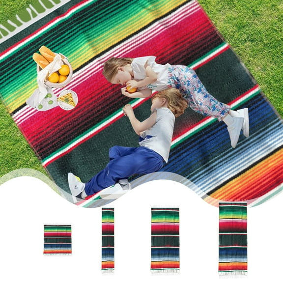 TTJ Table Runner Table Runner Boho Tablecloth Table Runner Multifunctional Woven Blanket Conditioning Blanket Camping Blanket Picnic Blanket Suitable for Home Outdoor School Office