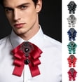 thumbnail image 1 of TTJ Vintage Multi-Layer Convertible Bow Accessory 2-in-1 Crystal Bowknot Collar Accent For Men Women Elegant Retro Formal Brooch For Wedding Party Evening Wear Statement Piece, 1 of 6