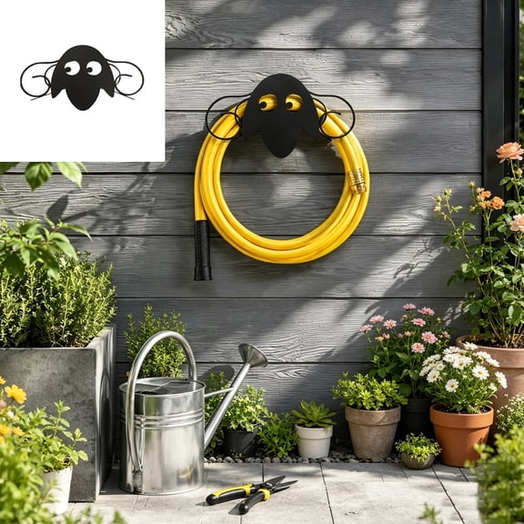 TTJ Wall Shelf Floating Shelves for Bedroom Sheep Shaped Outdoor Garden Watering Grass Water Pipe Placement Storage Rack Decoration Storage Flower Rack