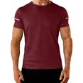 thumbnail image 1 of TKKCS Mens Workout Short Sleeve Shirts- Slim Fit Quick Dry Performance Breathable Moisture Wicking Gym Shirts Wine Size 3XL, 1 of 9