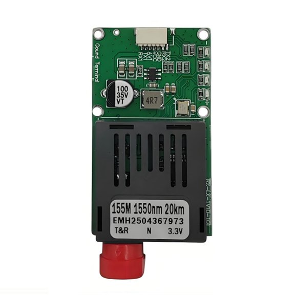 TTL Optical Ground RX Module for-Drone RX/TX/AV/VCC/GND Interface 20KM TTL to Fiber Optical Module Terminal Equipment