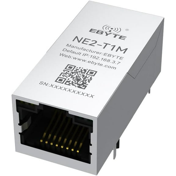 TTL Serial to RJ45 Ethernet Super Netword Port NE2-T1M 2 way Small Size Bulid in PHY Fit PCB Board Modbus TCP to RTU