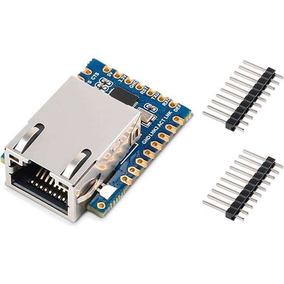 TTL UART to Ethernet Mini Module,Supports TCP Server/TCP Client/UDP Multicast/UDP Mode, Modbus Gateway, Web and Host Computer Configuration, NTP Protocol