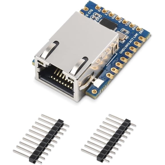 TTL UART to Ethernet Serial Converter Module Support TCP Server/TCP Client/UDP Multicast/UDP Mode, Modbus Gateway, NTP Protocol etc. Tiny Size, Easy to Integrate