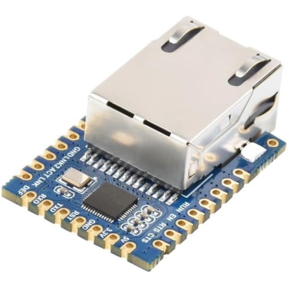 TTL UART to Ethernet Mini Module with Castellated Holes IoT Development Board for Microcontroller Sensor Projects SKU-24276