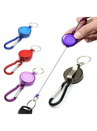 Looking for a fishing reel type of retractable reel keychain. One that does  not have auto retraction, but rather manual retraction. It must be keychain or  retractable badge holder size. : r/EDC