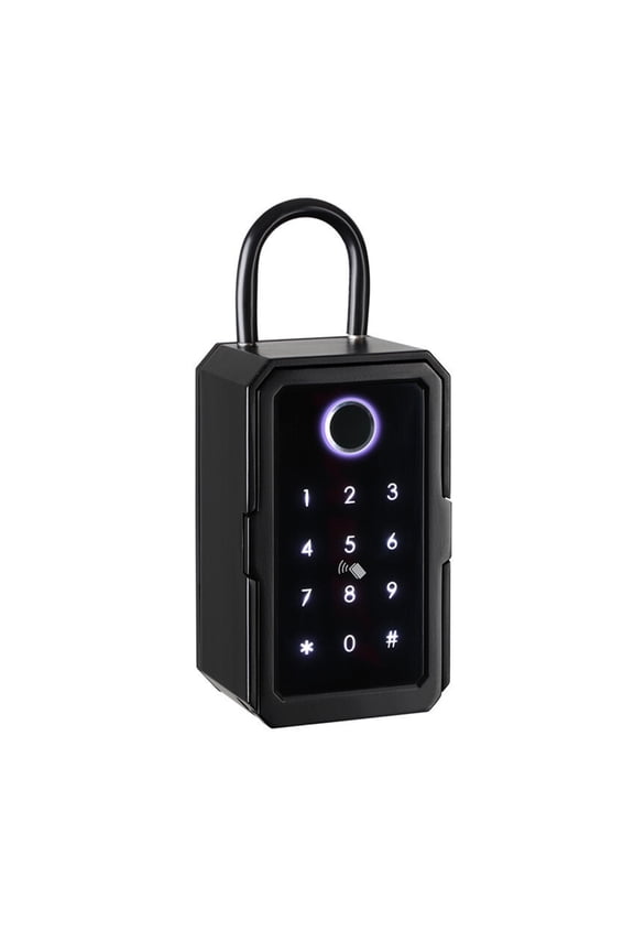 Smart Key Lock Box TTLOCK/Tuya Finrprint Safes IP65 Waterproof Password Phone Control Wall Mount Keys Safe Stora Lock Box ,Upgraded Security Combination Lock