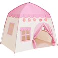 thumbnail image 2 of Costway Kids Cottage Playhouse Foldable Plastic Play House Indoor Outdoor Toy Portable 2 of 10