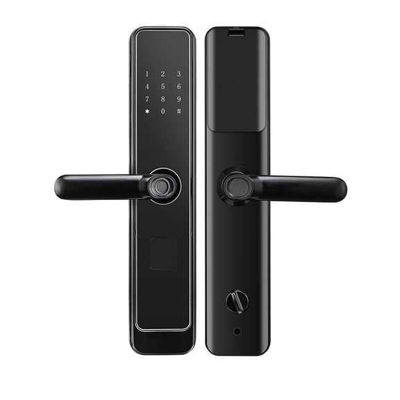 TTLock Smart Door Lock with Mirror Screen, Auto Lock, Fingerprint/APP/Password Unlock, Anti-Pick