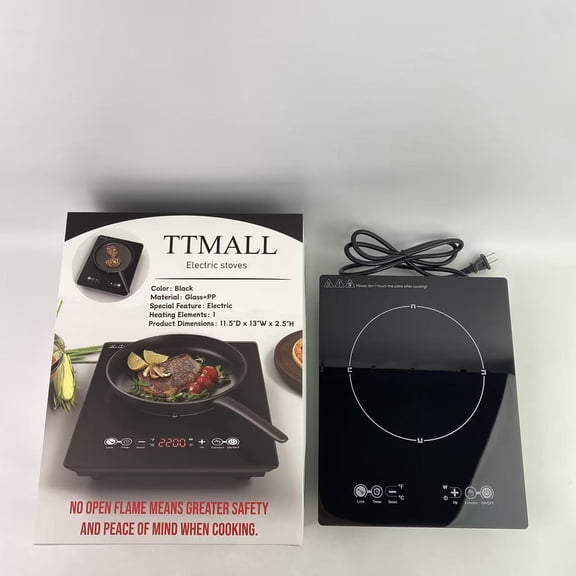 TTMALL Electric stoves,1800W Portable Induction Cooktop Countertop Burner