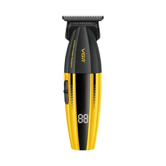 TTOOGO Cordless Hair Trimmer for Men, T Blade Hair Cutting Machine with 9000 RPM Motor, USB Rechargeable Barber Clipper, LCD Display, Ceramic Coated Blade, 1mm 2mm 3mm Guide Combs