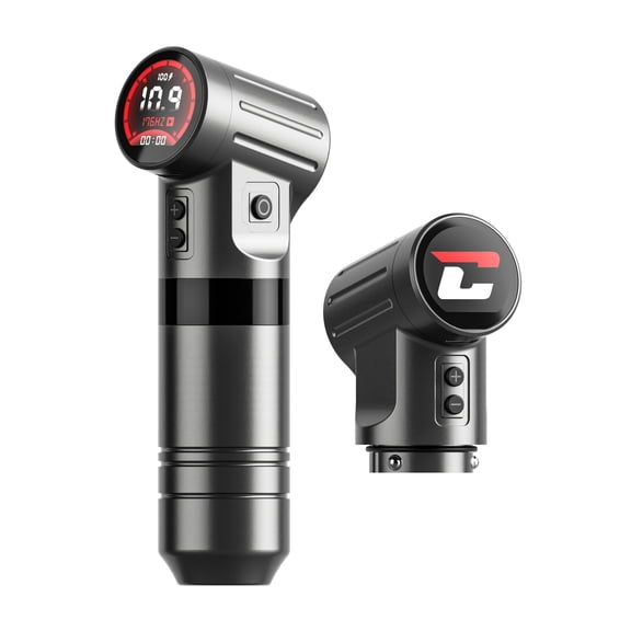 TTOOGO Professional Wireless Tättoo Machine Kit – Dual 2000mAh Battery Coreless Motor Rotary Tättoo Pen, 4.0mm Stroke, 4–12V Adjustable Voltage, LCD Display, for Liner & Shader
