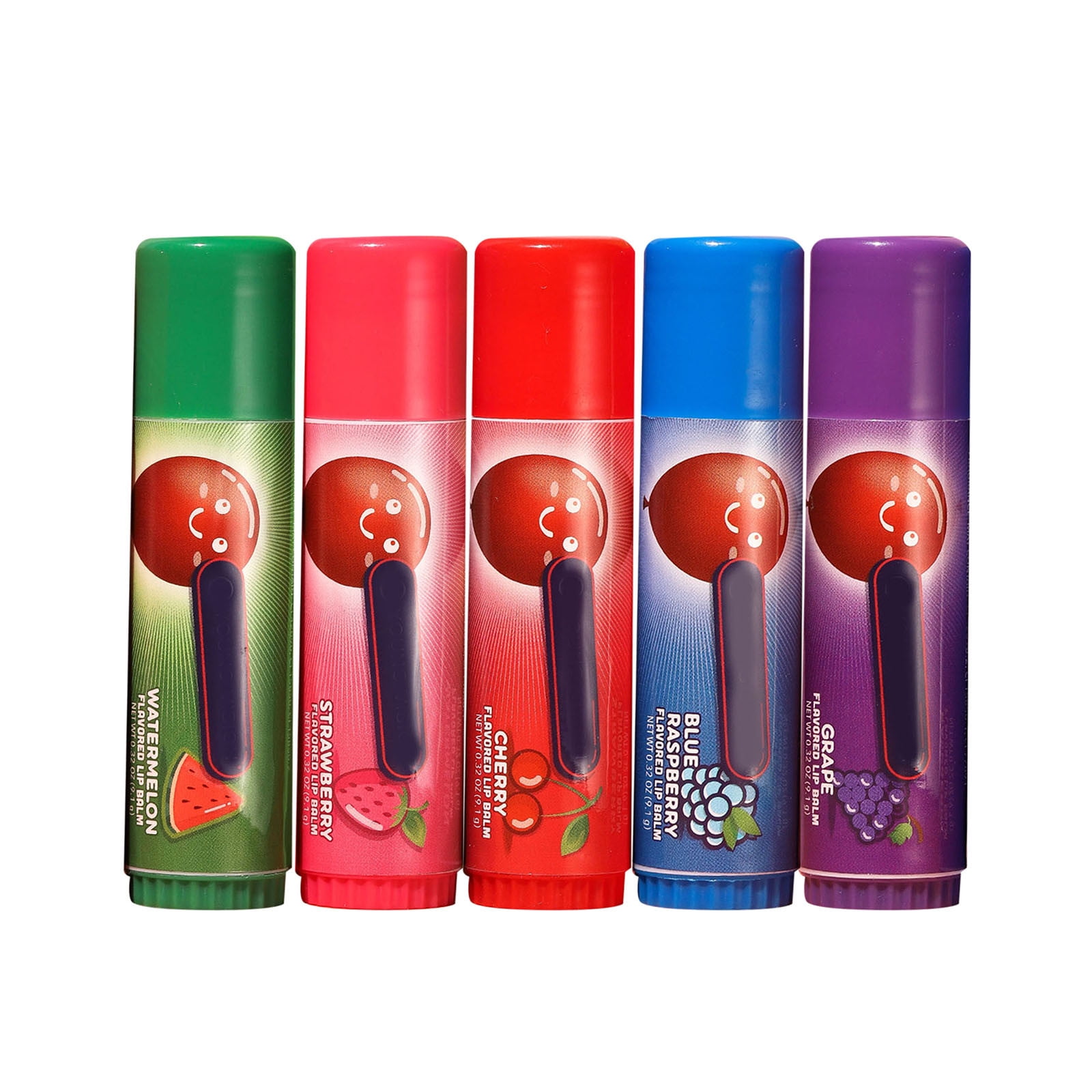 TTQVQ Lip Butters Fruity Flavored Lip Balm Set Of 5 For Moisturized And
